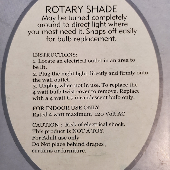 NIB Elvis Presley Rotary Shade Night Light - Picture 4 of 5